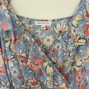 Floral Blue Dress by Socialite